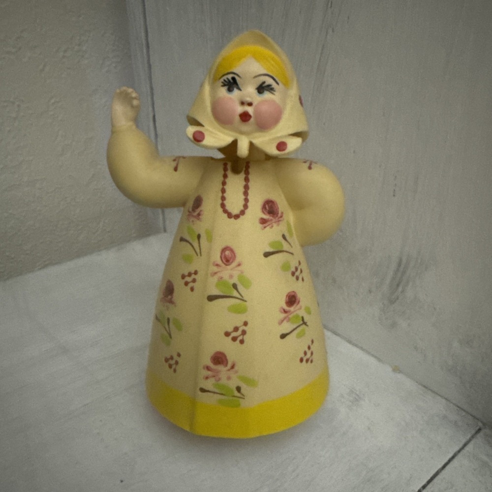 Vintage USSR Russian Bobble Head NODDER DOLL MCM 1960s